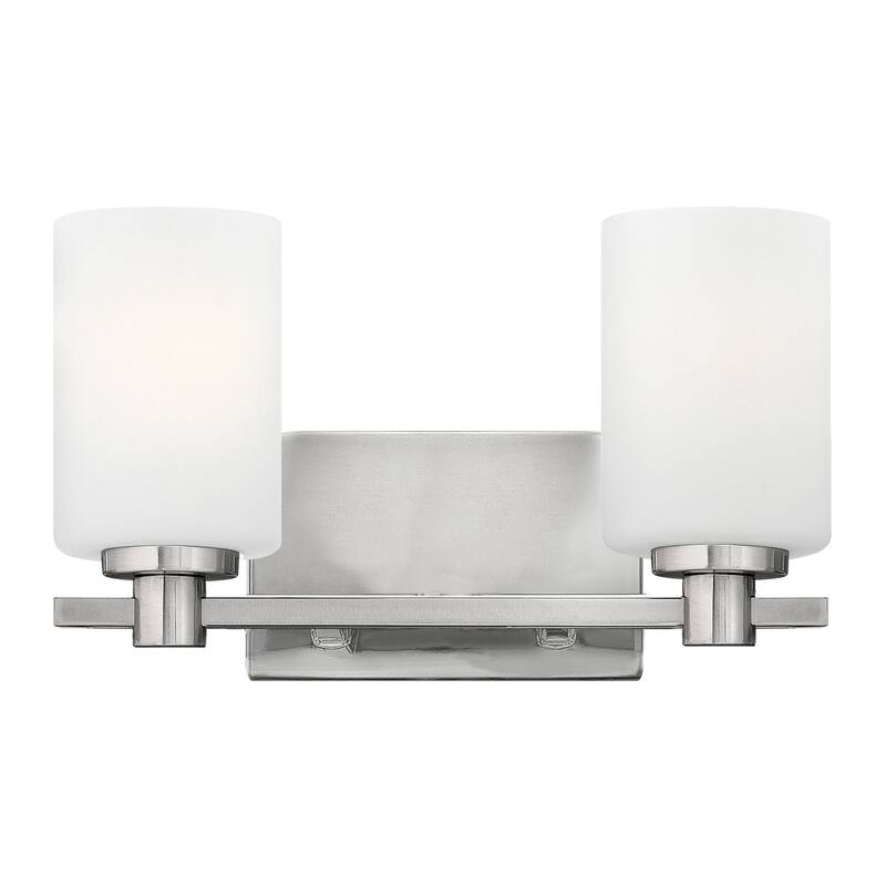 Hinkley Lighting Karlie 2 Light 13.25" Wide Bathroom Vanity Light with - Brushed Nickel