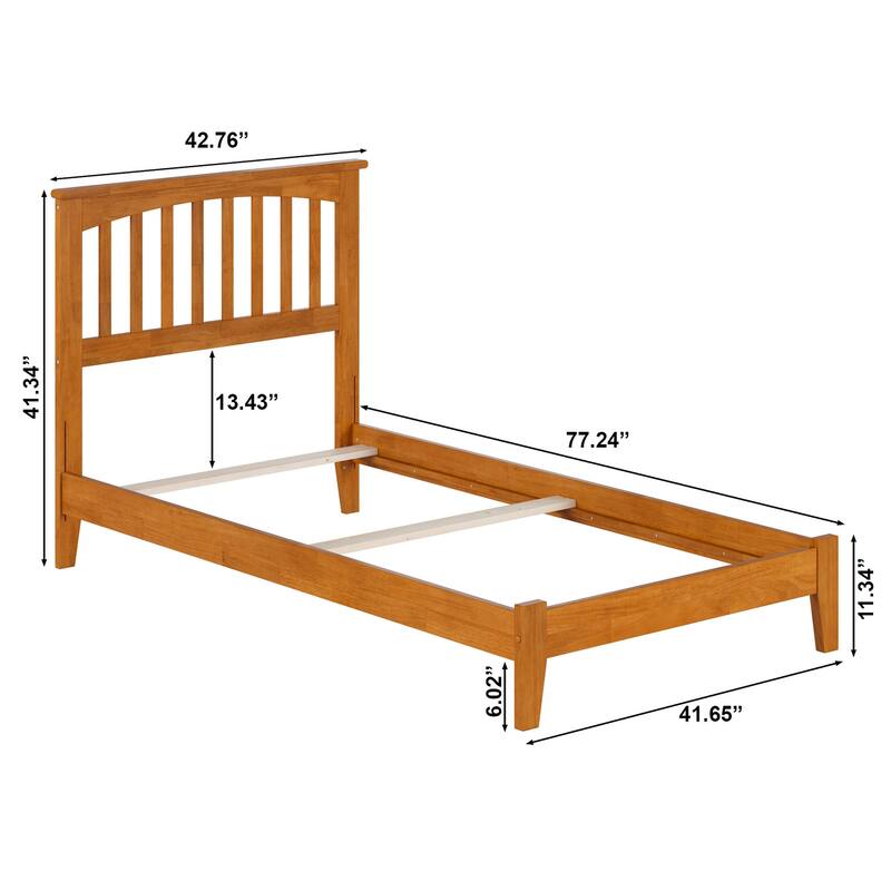 AFI, Mission Foundation Bed with Attachable USB Charger