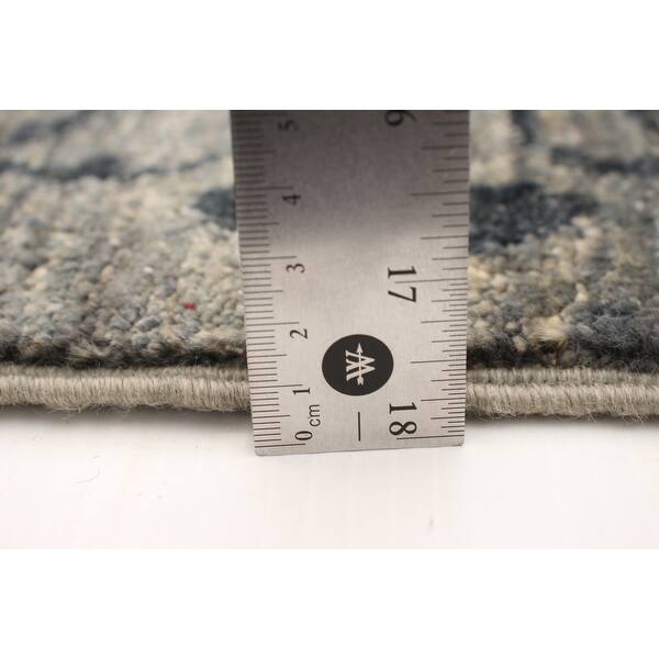 ECARPETGALLERY Handknotted Lahore Finest Collection Grey Wool Rug 9