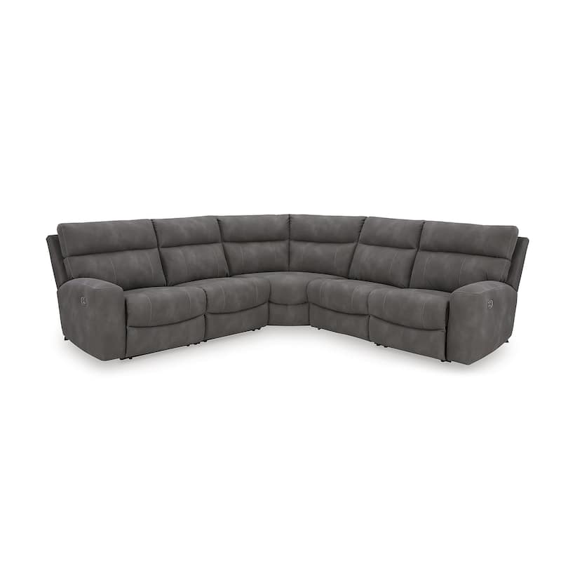 Signature Design by Ashley Next-Gen DuraPella 5-Piece Power Reclining Sectional - 105.5"W x 104.5"D x 42"H