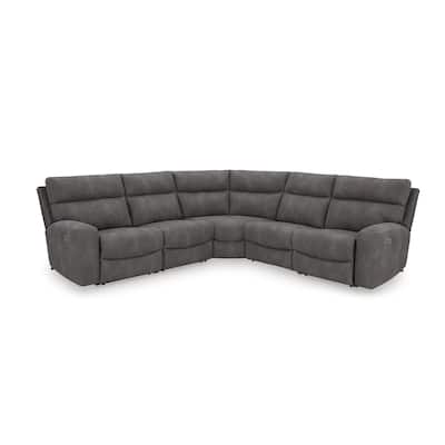Signature Design by Ashley Next-Gen DuraPella 5-Piece Power Reclining Sectional - 105.5"W x 104.5"D x 42"H
