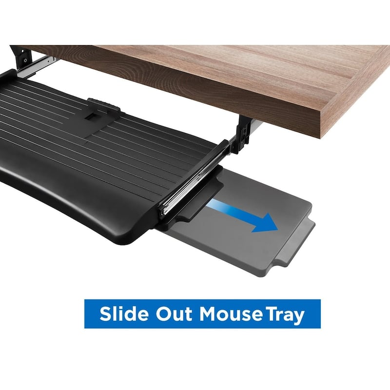 Mount-It! Under Desk Keyboard Drawer with Mouse Platform
