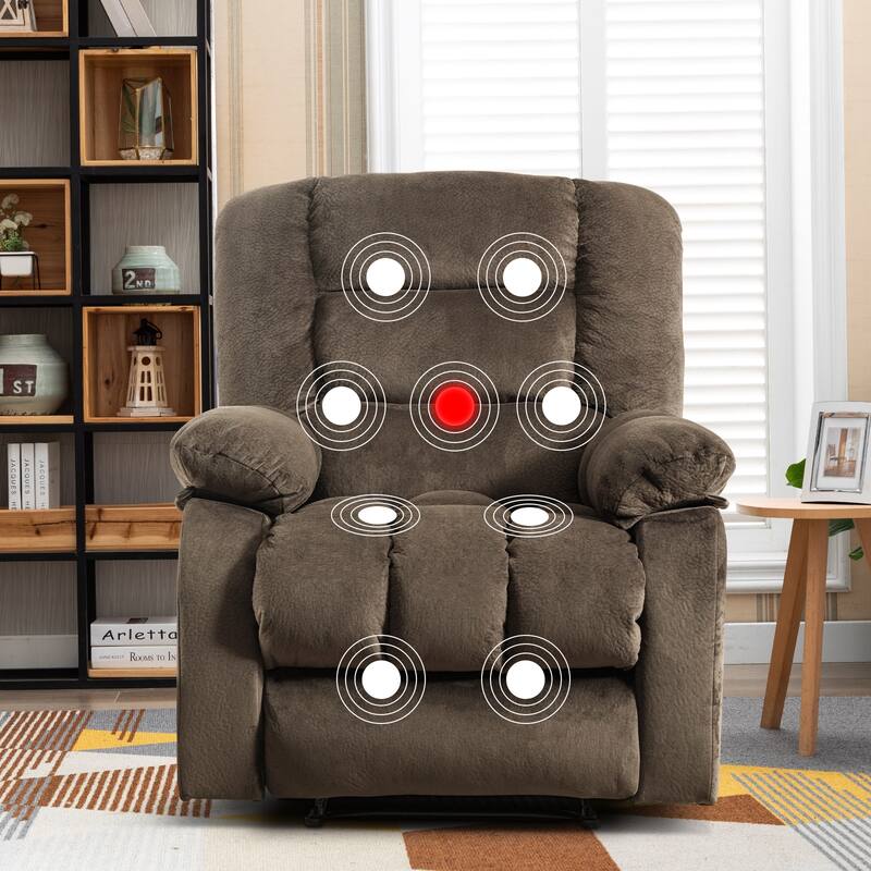 Massage and Manual Recliner Chair with Convenient pocket