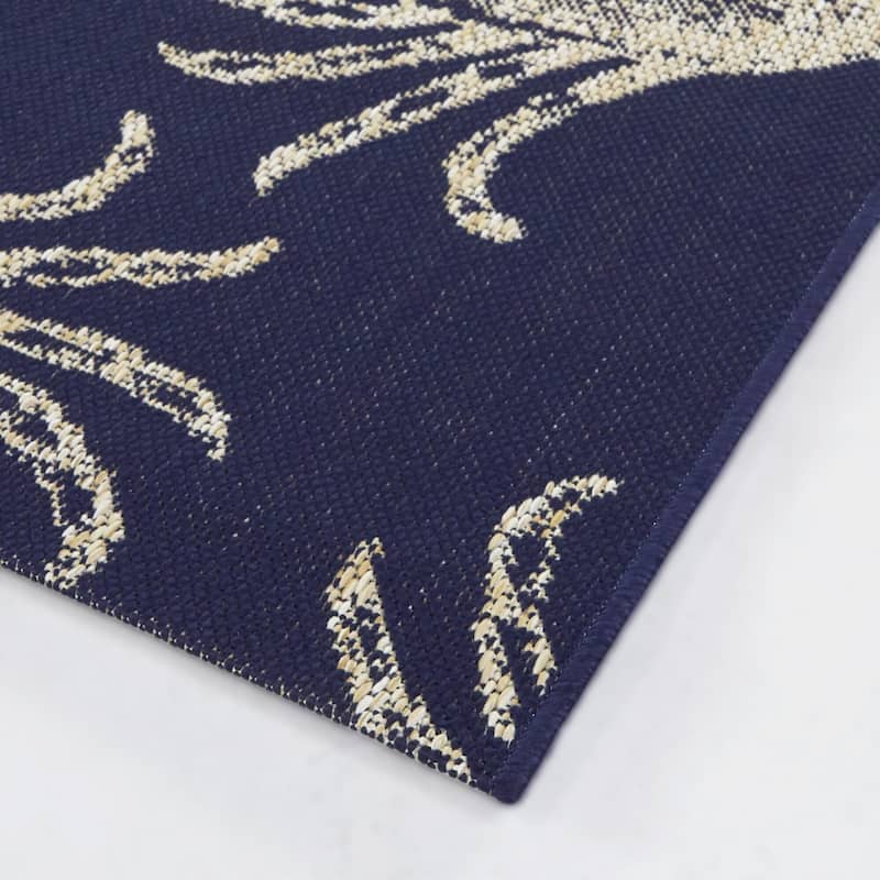 Sebastiao Coastal Crab Area Rug
