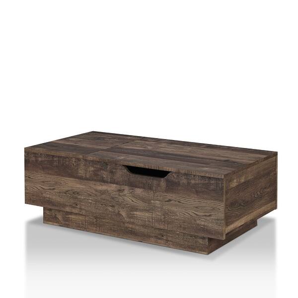 Uver Rustic 47-inch 1-Shelf Lift-top Coffee Table by Furniture of America