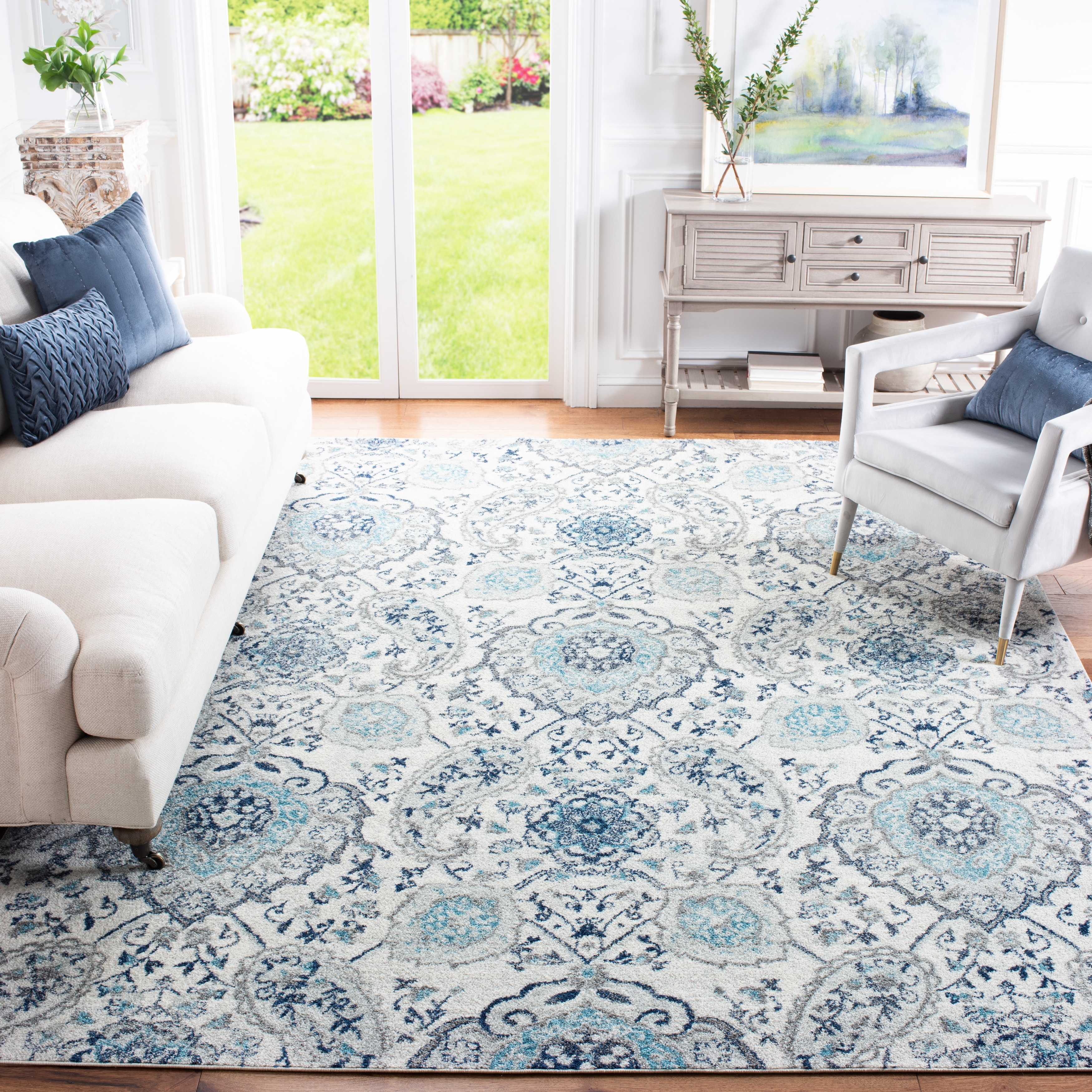 SAFAVIEH Madison Belle Boho Glam Paisley Pattern Area Rug - On