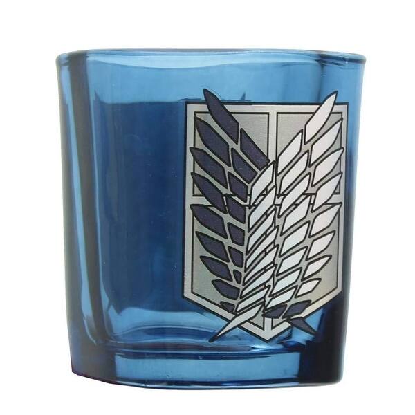 Shop Attack On Titan Survey Corps Logo 1 5oz Blue Square Shot Glass Overstock 31412343