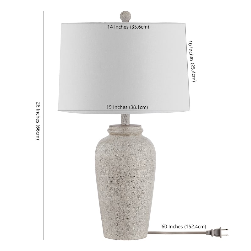 SAFAVIEH Lighting Gesuina 26-inch LED Table Lamp - 15" W x 15" L x 26" H - 15Wx15Dx26H