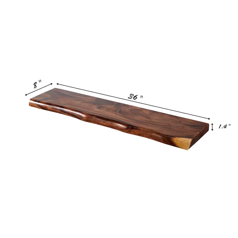 Acacia Wood Shelf with Live Edge