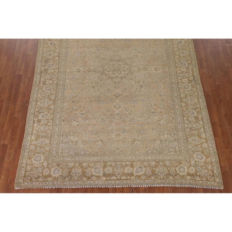 Najafabad Persian Vintage Rug Handmade Wool Carpet - 7'5"x 10'5"