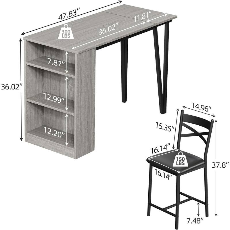 Dining Table Set for 2 - set of 2