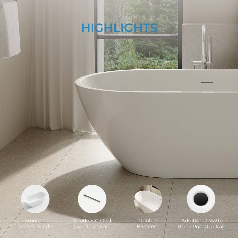 OVE Ayago Free Standing Bathtub Kit with extra Hardware