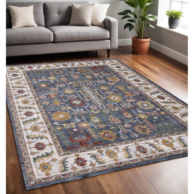 HomeRoots Medallion Modern Rectangle Area Rug - 5' X 8' - 5' X 8'