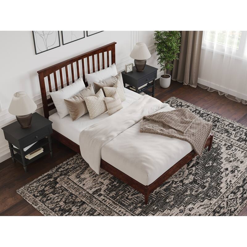Becket Solid Wood Low Profile Platform Bed