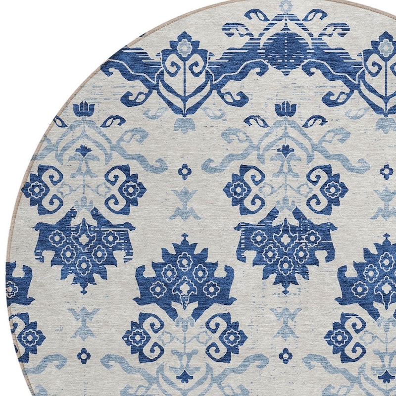 HomeRoots Oriental Transitional Rectangle Outdoor Rug