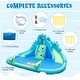 preview thumbnail 9 of 8, Inflatable Water Slide with Dual Slides and Large Splash Pool (Without Blower) - 162" x 137" x 82" (L x W x H)