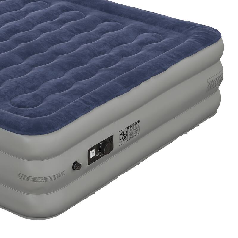 18" Air Mattress - ETL Certified Internal Electric Pump and Carrying Case