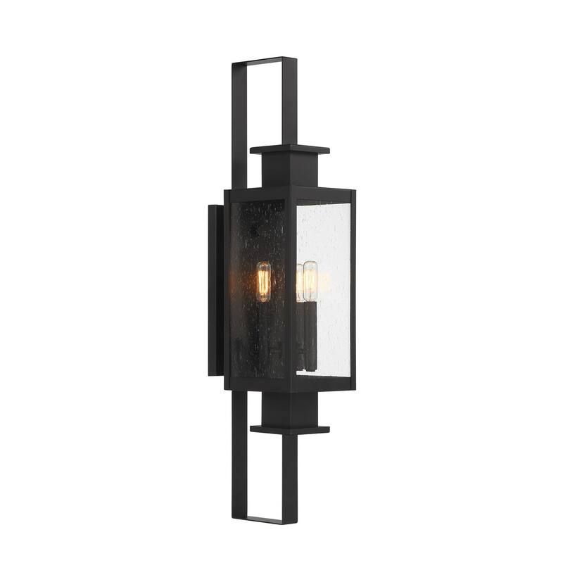 Ascott 3-Light Outdoor Wall Lantern in Matte Black