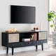 preview thumbnail 1 of 24, Simms Mid-century Modern TV Media Console Black