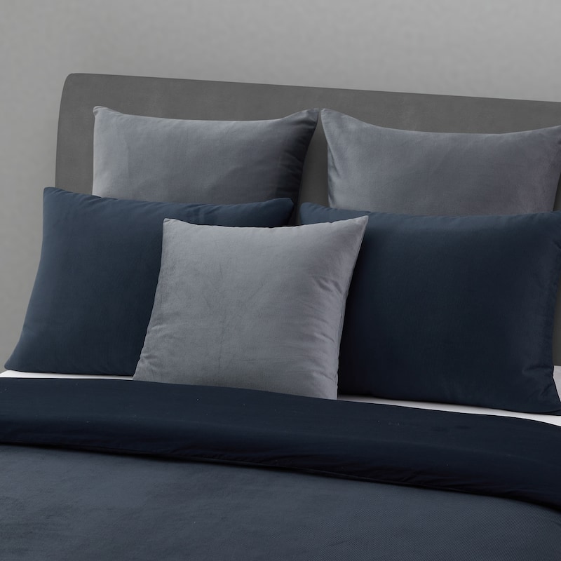 Valencia 20" Square Decorative Throw Pillow - Steel Blue