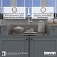 preview thumbnail 10 of 52, Karran Top Mount 33 in. Large Single Bowl Quartz Workstation Kitchen Sink