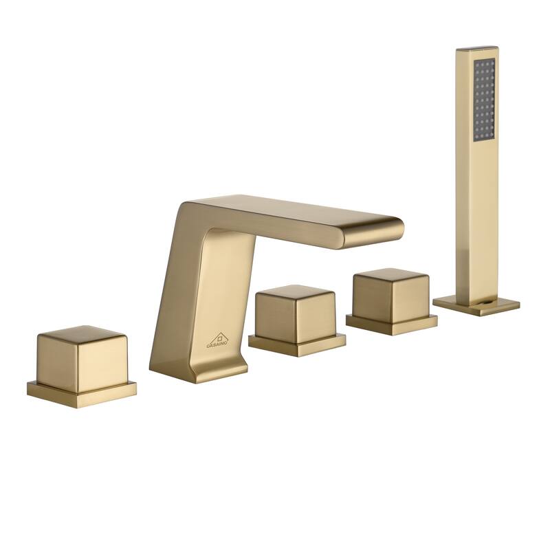 5 hole Bathtub Faucet With Handheld Shower Head