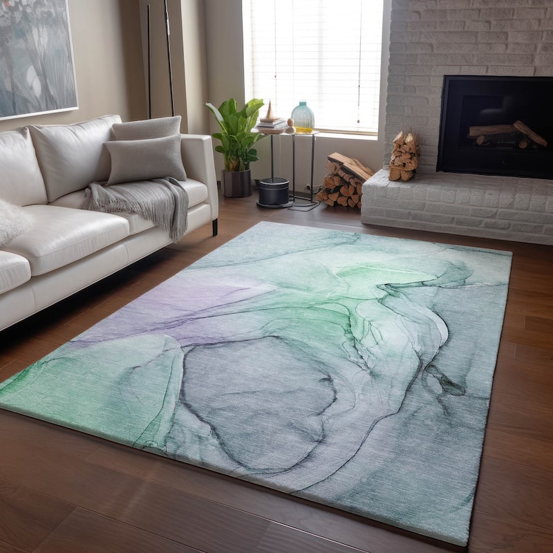 Premium Washable Super Soft Abstract Contemporary Mayfield Rug