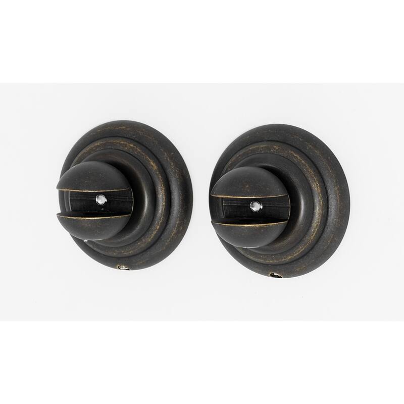 Alno Embassy Series 2-5/8 Inch Wide Glass Shelf Mounting Brackets - Barcelona