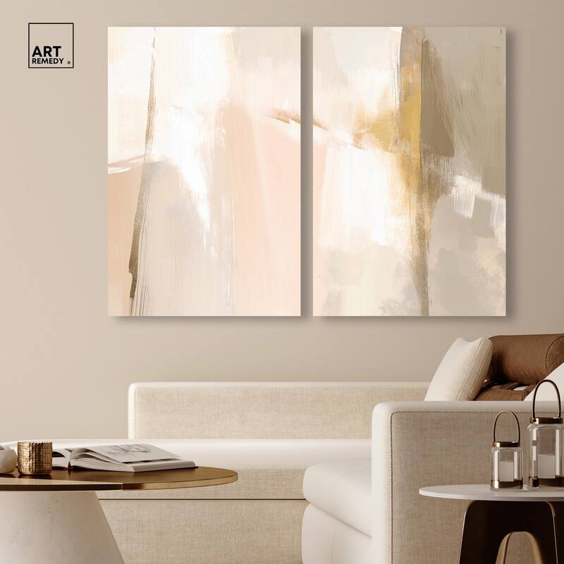 Meditative Hues II Canvas Set of 2 by Art Remedy, Gallery Wrapped