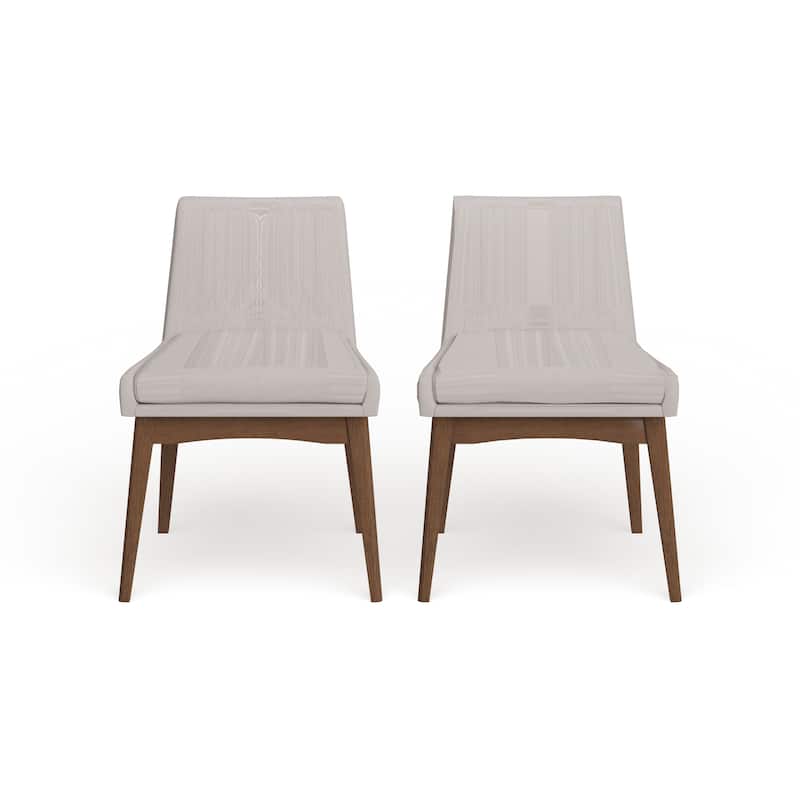 Carson Carrington Lillestrom Mid-Century Fabric Dining Side Chair 2-Piece Set