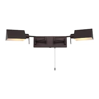 Curtis Farmhouse Swing Arm Plug-In or Hardwired Iron LED Wall Sconce with Pull-Chain with USB Charging Port, by JONATHAN Y