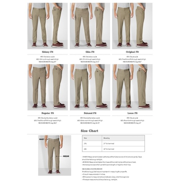 dickies flat front work pants slim fit