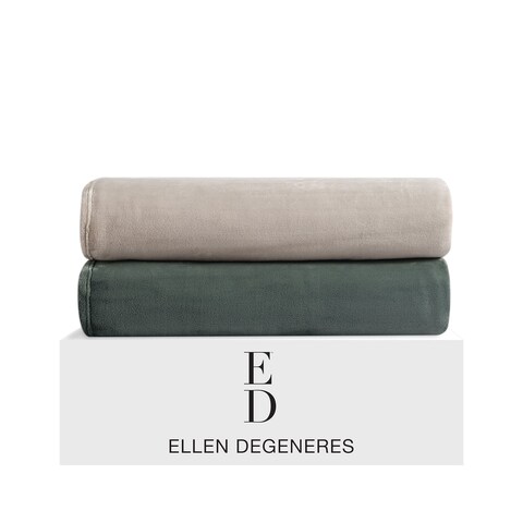 ED Ellen DeGeneres Solid Ultra Soft Plush Oversized Throw Blanket