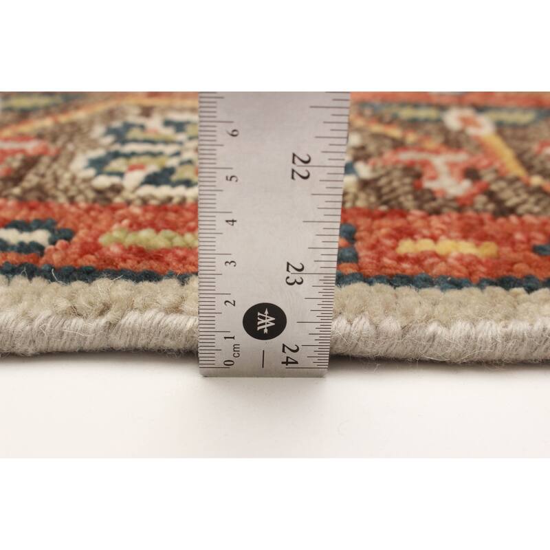ECARPETGALLERY Hand-knotted Jules Serapi Light Grey Wool Rug - 4'10 x 7'11