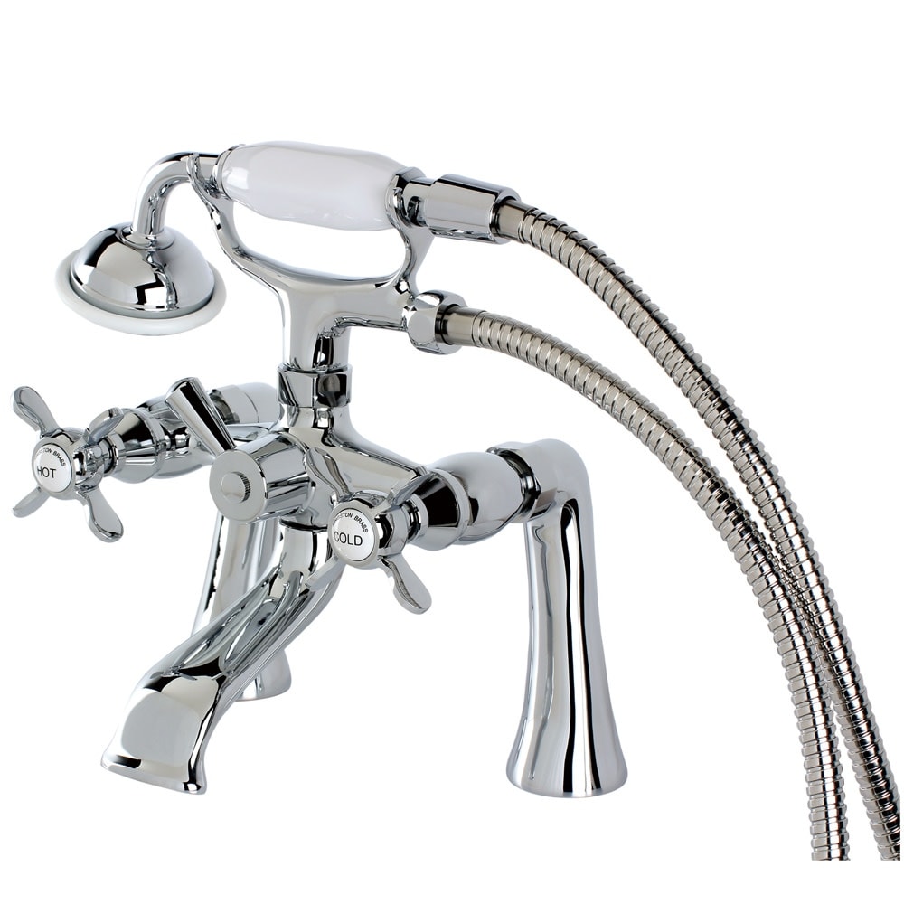 Kingston Brass Essex Deck Mounted Clawfoot Tub Filler with Built-In