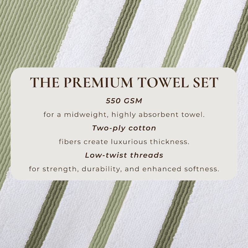 Linery & Co. Luxury Cotton Decorative Towel Set.