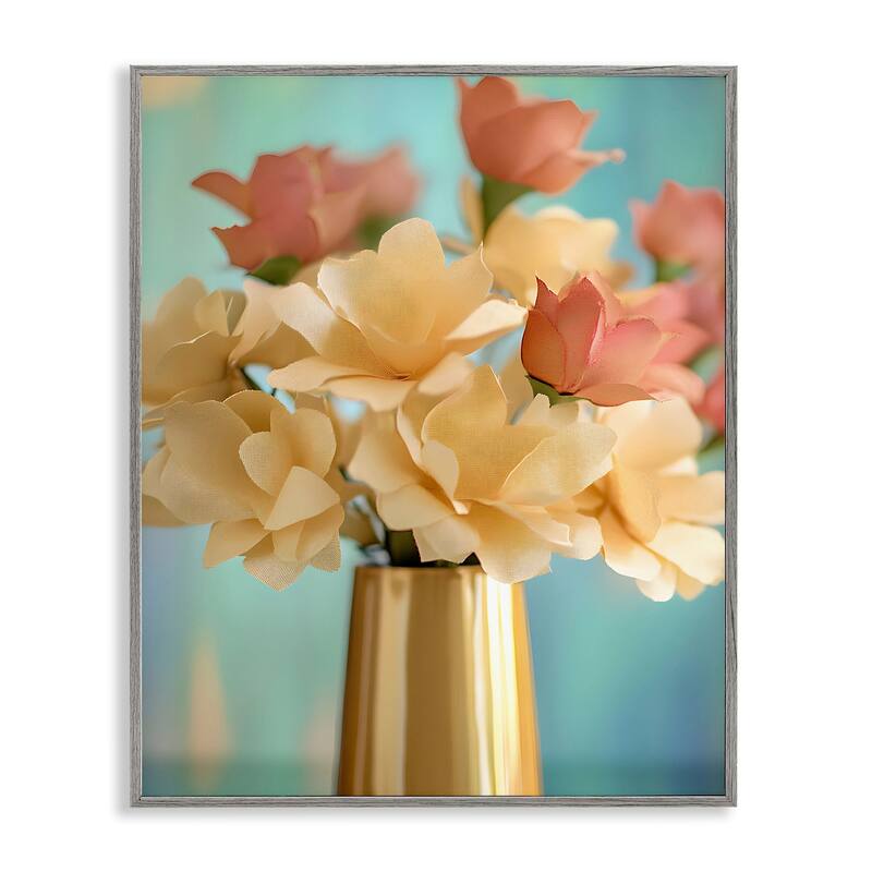 Stupell Modern Day Floral Bouquet Framed Giclee Art Design By Franklyn Gregory - 24 x 30 - Grey