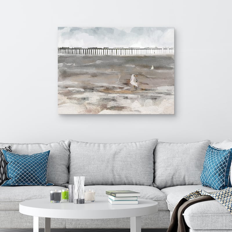 Along the Pier by Studio Arts Canvas Art Print