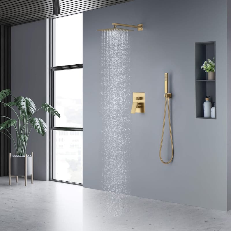 Cube Pressure Balanced 2-Function Shower System with Rough-In Valve