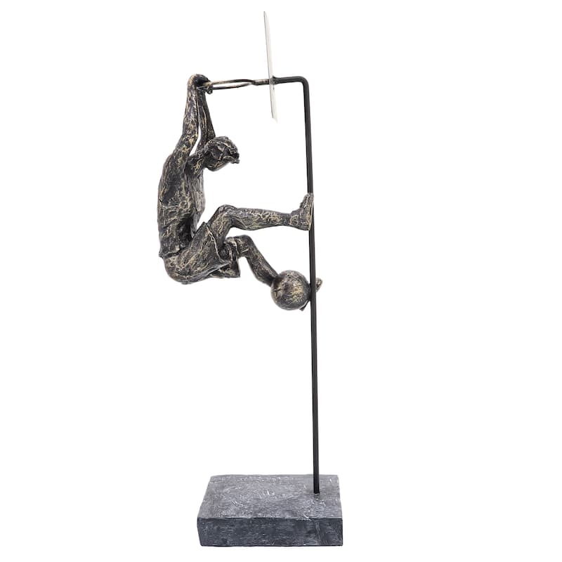 Sagebrook Home Bronze Polyresin Basketball Sculpture Contemporary