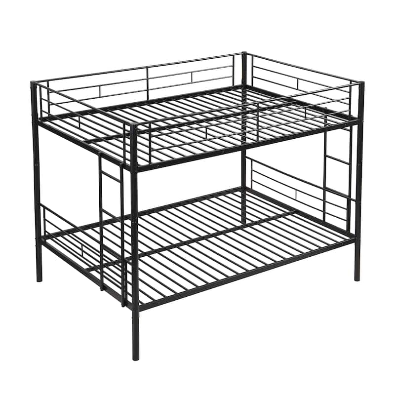 Full Over Full Metal Bunk Bed , No Box Spring Needed, Easy Assemble