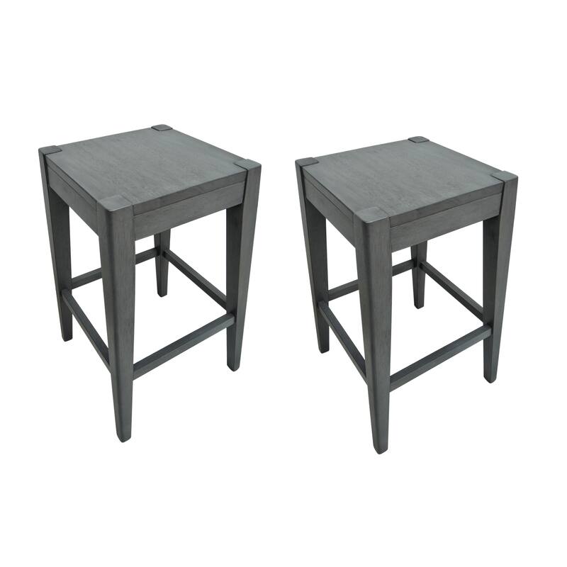 Farmhouse Wooden Counter Stool (Set of 2) by Christopher Knight Home