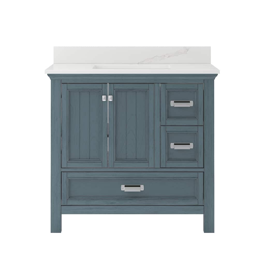 CRAFT + MAIN BAVT3722D-QCB1 Brantley 36" Free Standing Single Basin