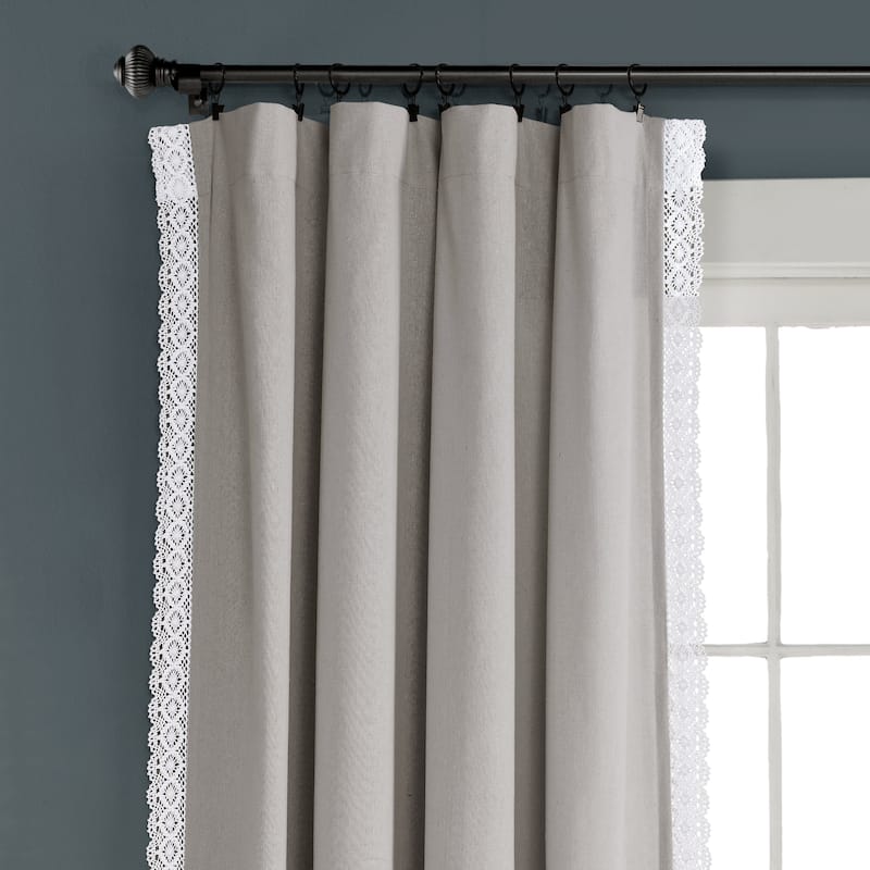 The Gray Barn Kind Koala Vintage Farmhouse Light Filtering Curtain Panel Pair