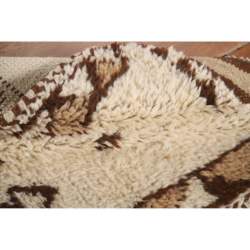 Vegetable Dye Anatolian Turkish Runner Rug Hand-knotted Wool Carpet - 3'3"x 10'4"