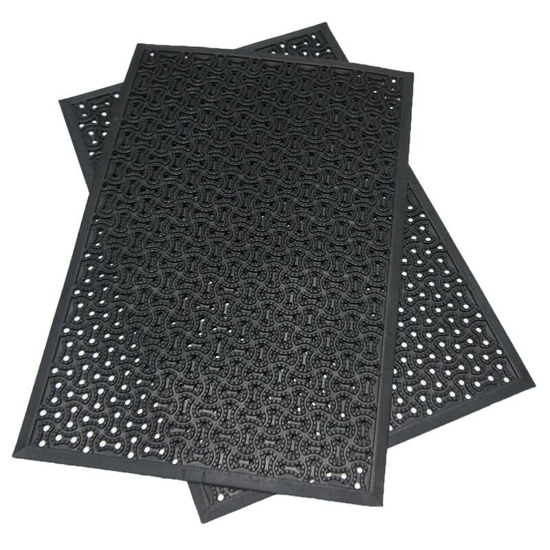 Rubber-Cal "Dura-Scraper Drainage" Commercial Door Mat
