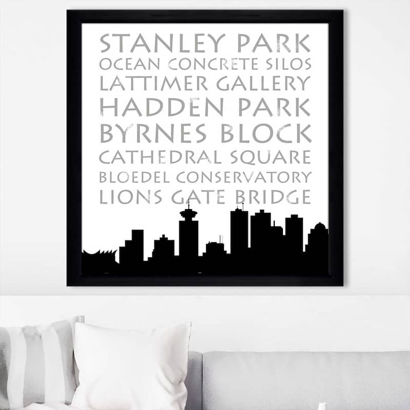 "Vancouver Skyline Square (Square)" Print on Acrylic