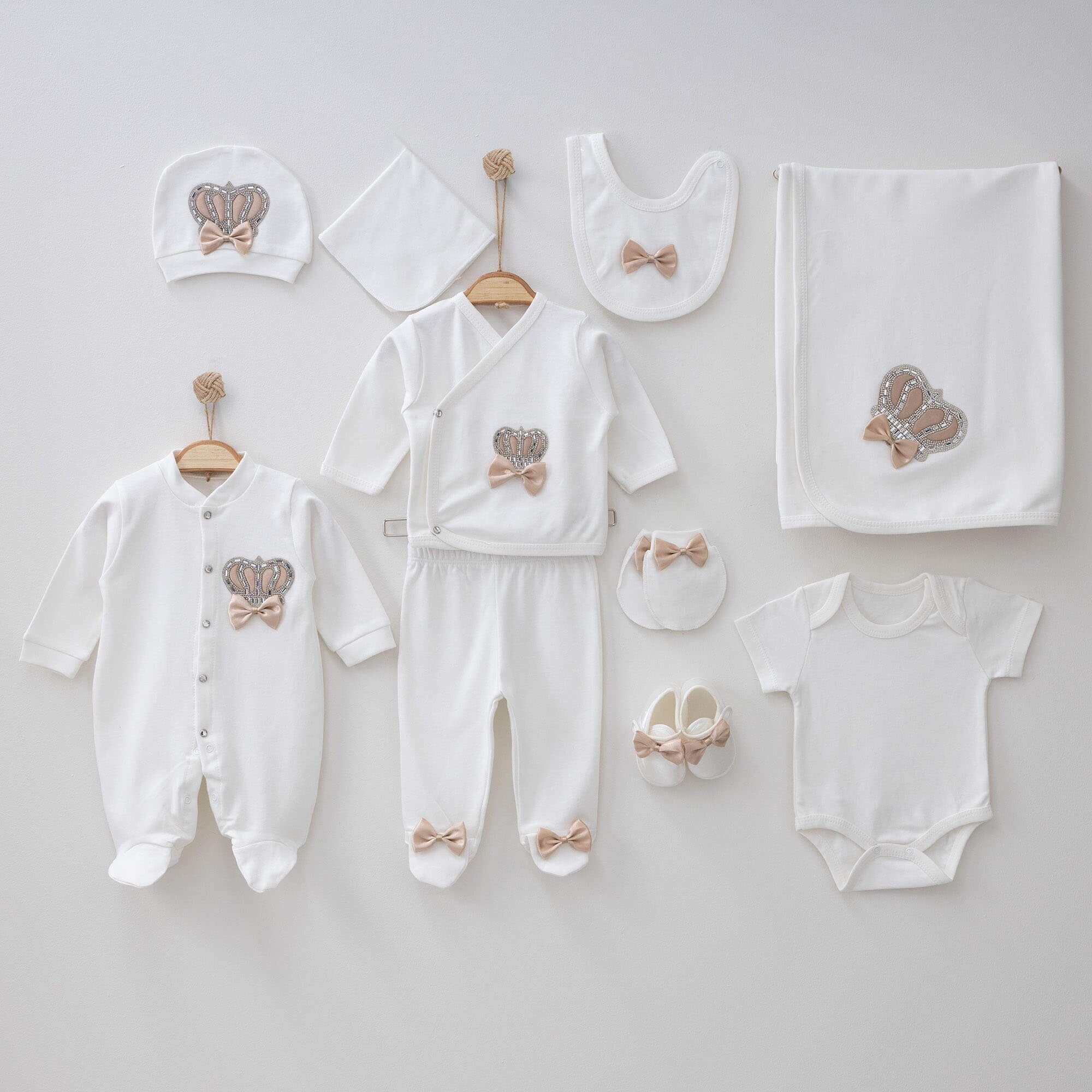 10-Piece Newborn Prince Ensemble Set Royal Family Newborn
