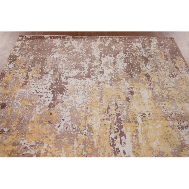 Abstract / Modern Area Rug Handmade Contemporary Wool Carpet - 5'11"x 8'11"