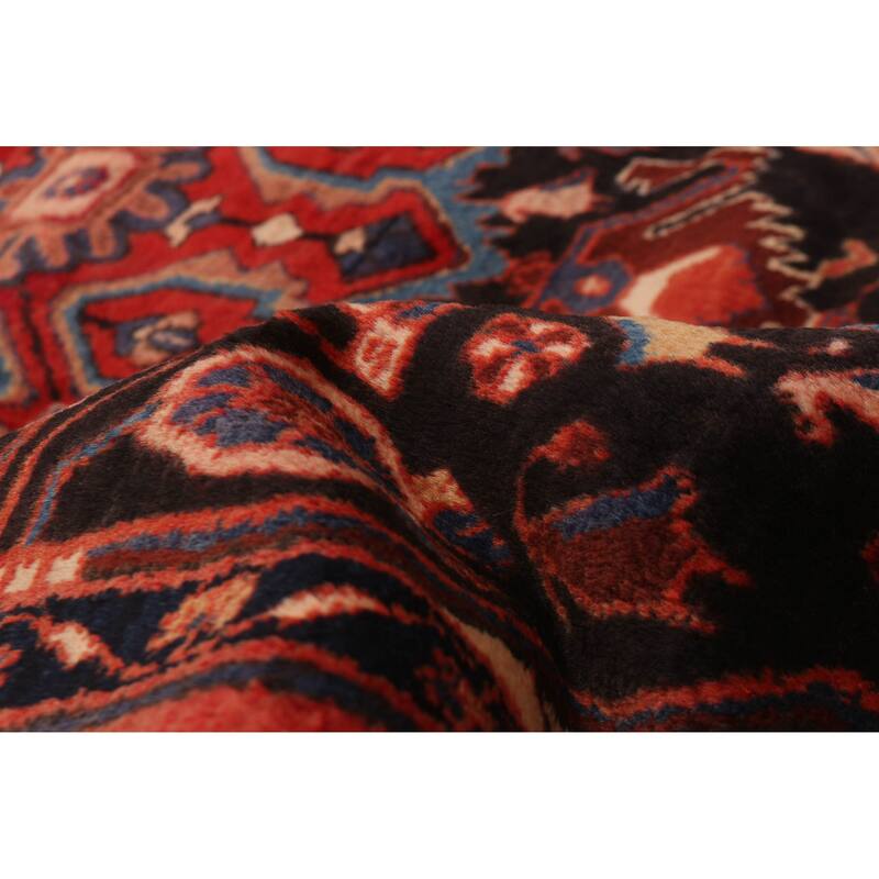 Anatolian Vintage Black, Red Rug 5'2" x 9'0" - 5'2 x 9'0